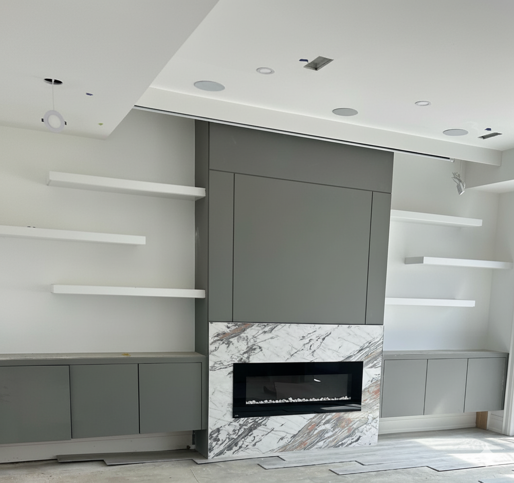 Luxury marble interior renovation Toronto with premium finishes